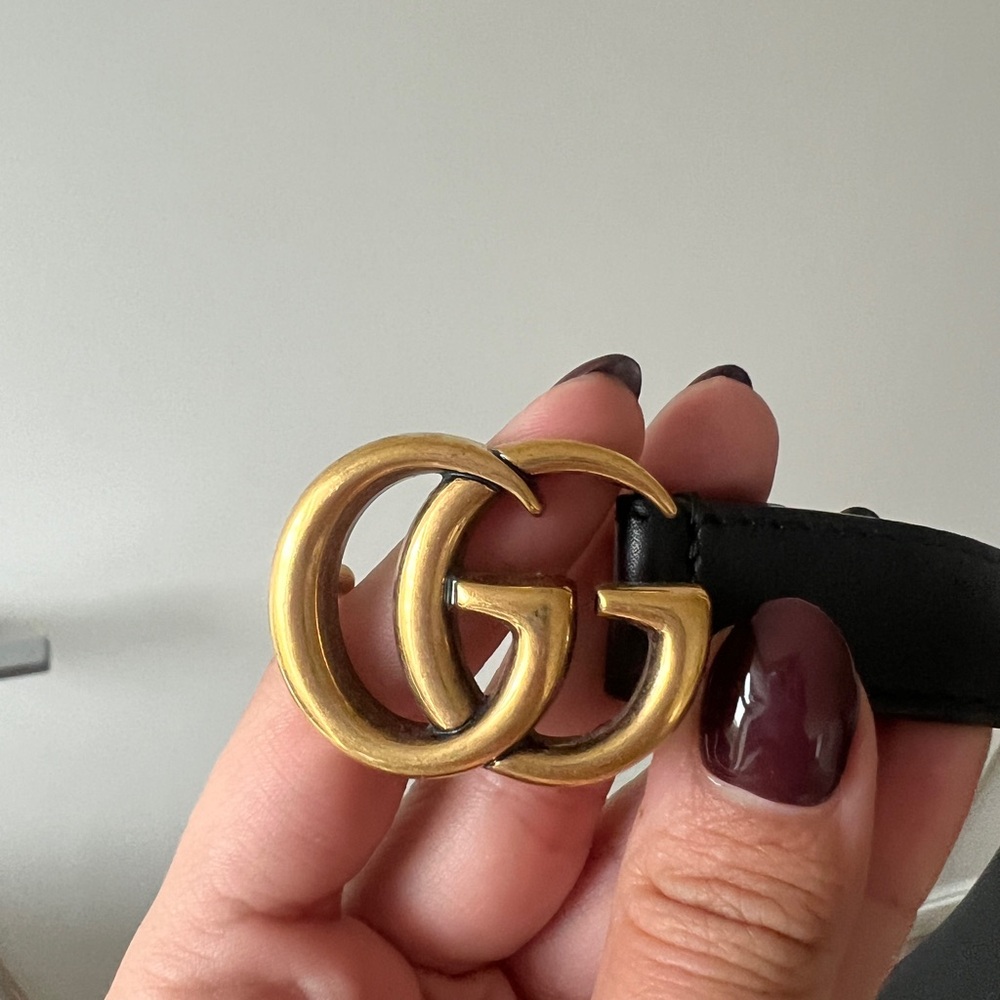 Skinny Gucci belt